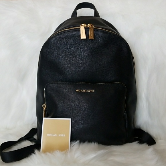 mk black backpack